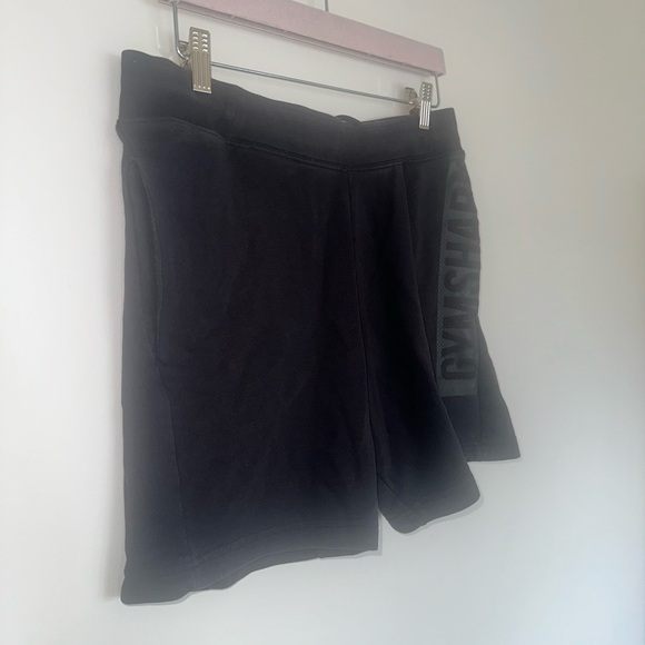 Gymshark Black Sweat Shorts Size Large GUC - Picture 3 of 6